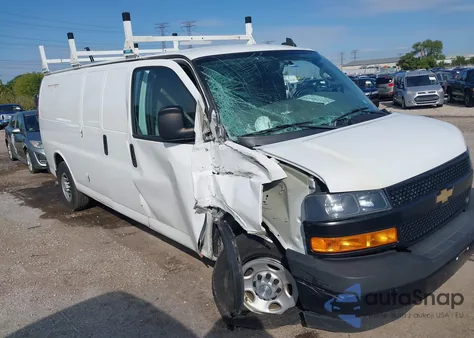 2019 Chevrolet Express 3500 Work Van from USA, damaged, VIN 1GCZGHFG0K1304318